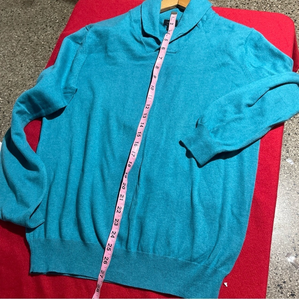 J. Crew Men's Turquoise Turtleneck Sweater size M - Picture 11 of 12